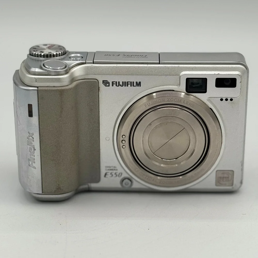 Fujifilm FinePix E550 Digital Camera Silver 6.3MP 4x Optical Zoom Fujinon Lens